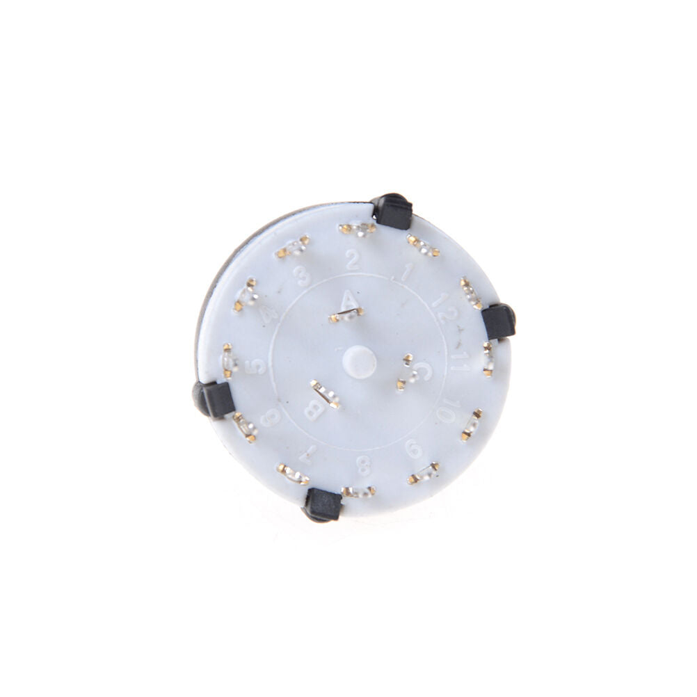 1Pcs 3P4T 3 Pole 4 Position Single Wafer Band Selector Rotary Switch 17.l8