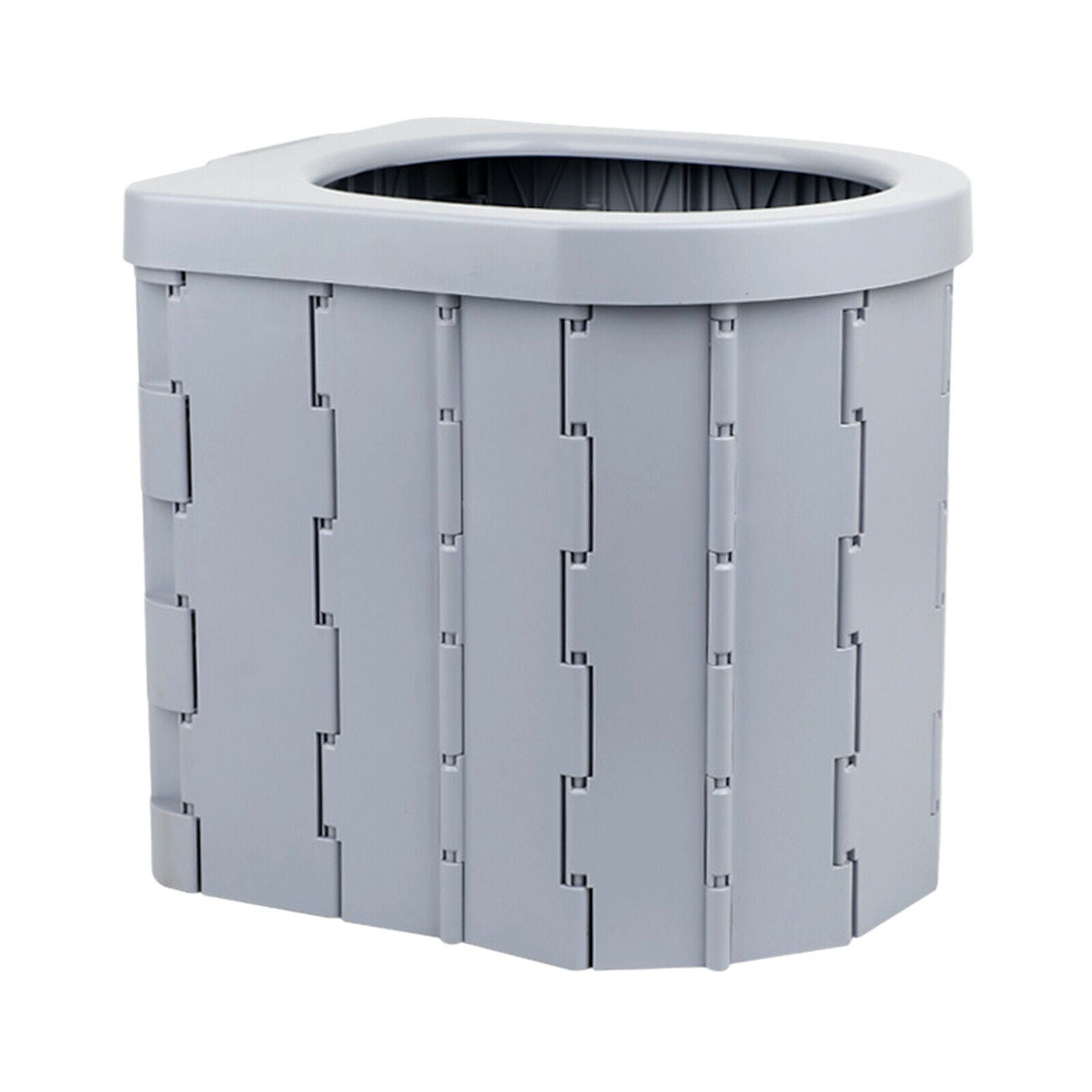 Portable Folding Toilet Outdoor Camping Hiking Long Trips Baby Potty Grey