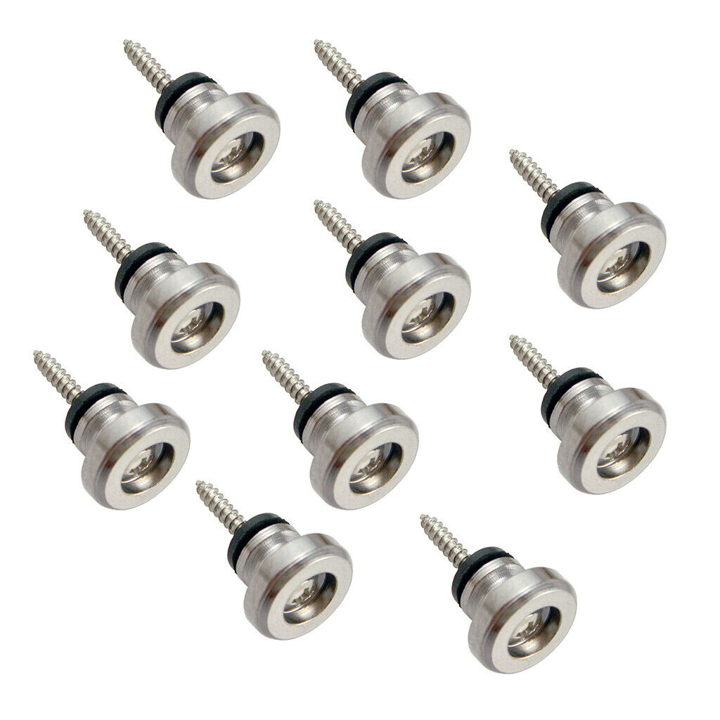 10pcs Metal Guitar Strap Lock Button Buckle for Guitar Bass Ukulele Accessories