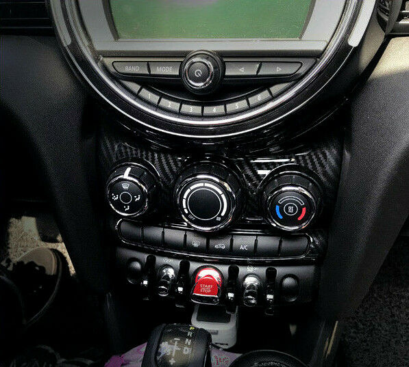 Carbon Fiber texture Center A/C Air  Switch Cover fit for Mini F55 F56