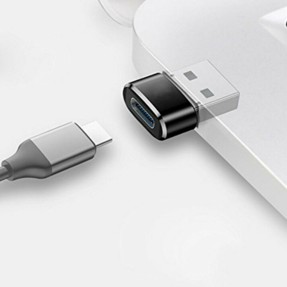 2 Pieces Type C to A Charger Cable Adapter USB C Female to USB Male Adapter