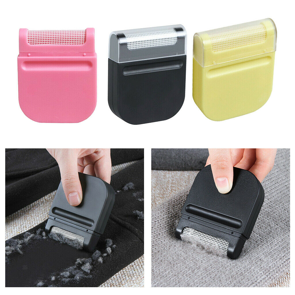 2pcs Yellow Manual Lint Remover Hair Ball Fluff Shaver Clothing Epilator