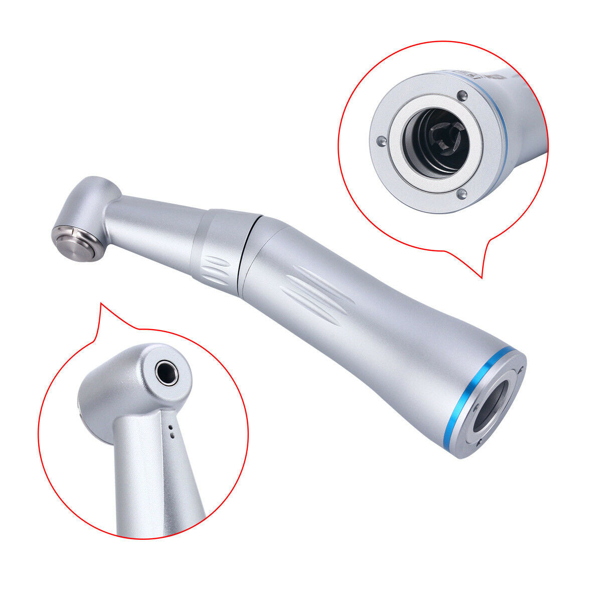 Dental Contra Angle Low Speed Handpiece Inner Water Spray Push Button AZDENT