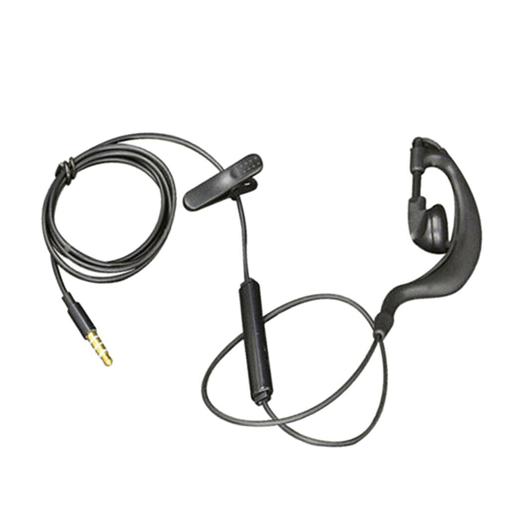Single   3 . 5mm   Earphone   Wired   In - ear   Headphones   w / Mic   for