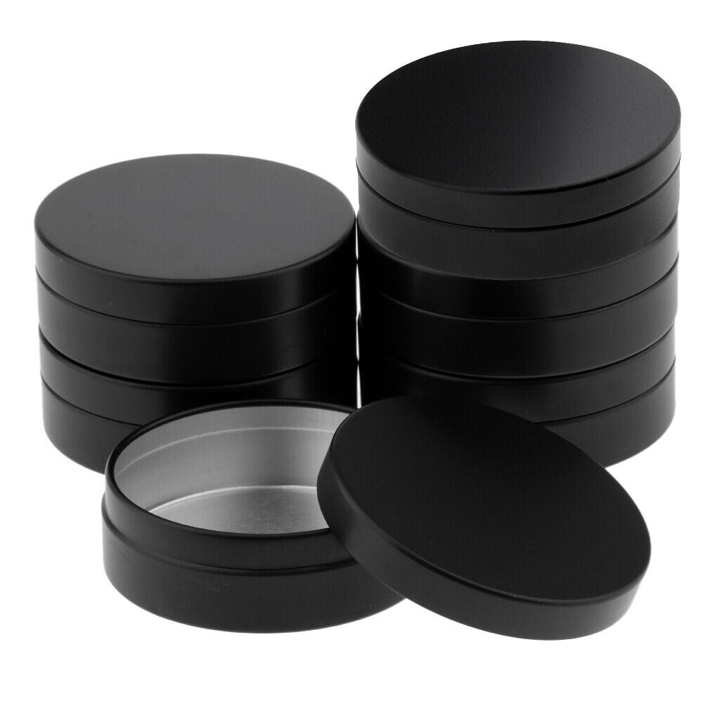 6pcs Large 100ml Aluminum Tin Cans Round Metal Lip Balm Tins Containers Lids