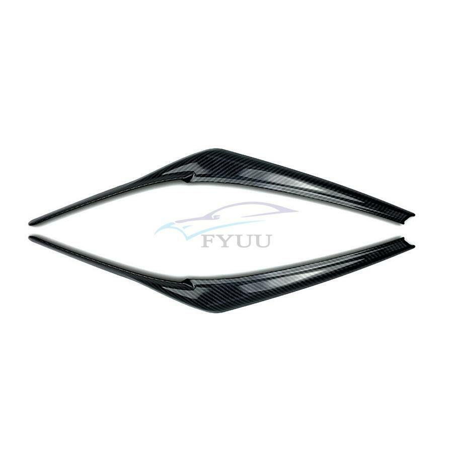 2× Wearproof ABS Headlight Eyelid Cover For 2018-2021 Toypta Camry LE XLE SE XSE