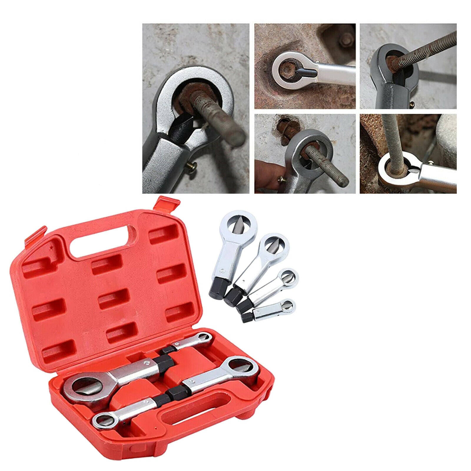 Portable Bearing Steel Nuts Splitter Rust Nut Breaker Remover Splitting Tool