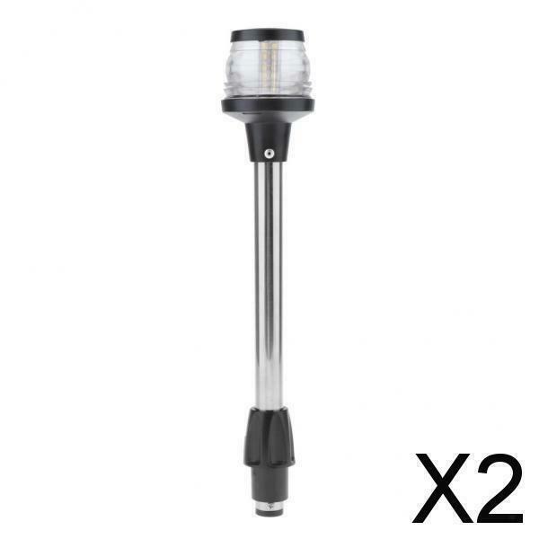 2X 2.5W Boat All-Round LED Anchor Light Stern 360Degree Navigation Boat Sailing