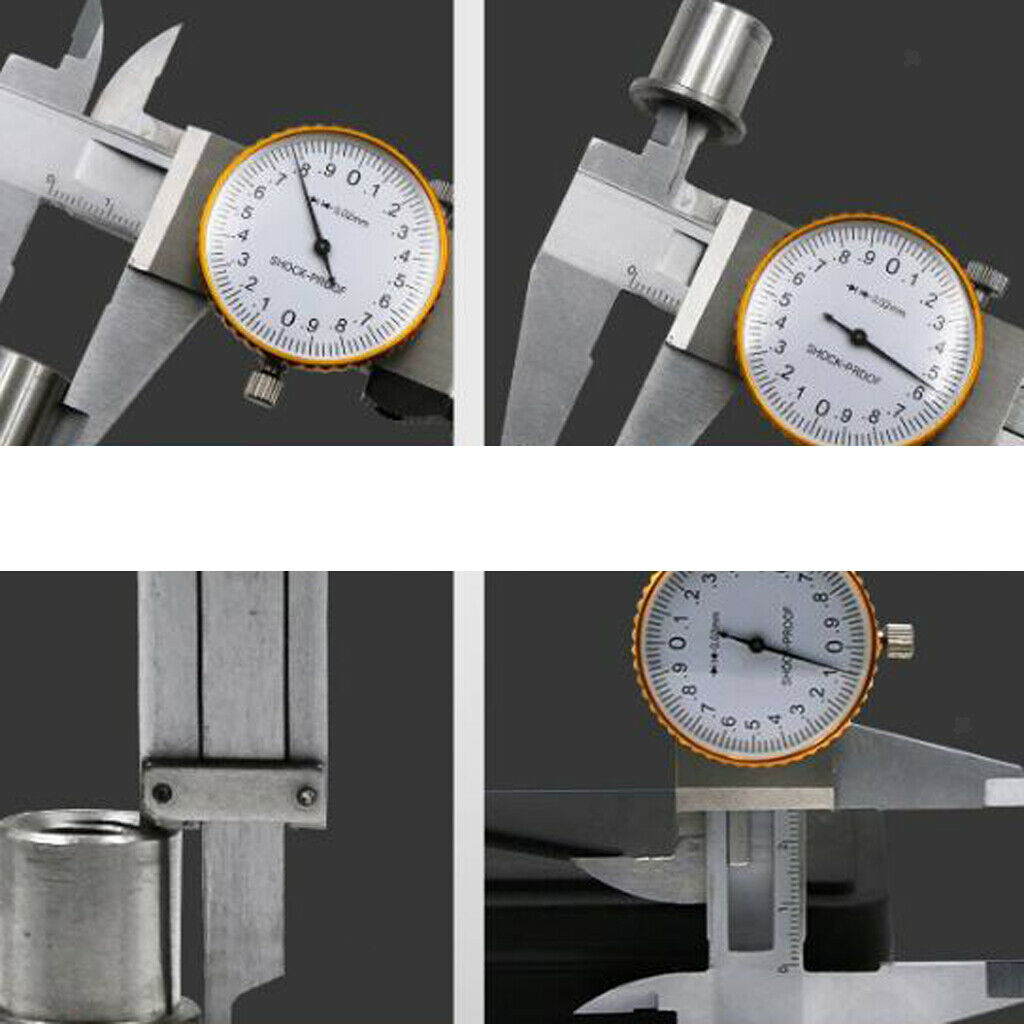0-150mm Stainless Steel Dial Vernier Caliper Micrometer Guage Measurement New