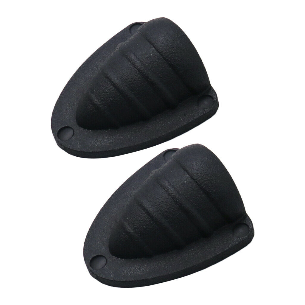 2x Universal New Black Marine Boat Assembly Clamshell Vent Wire Hose Cover