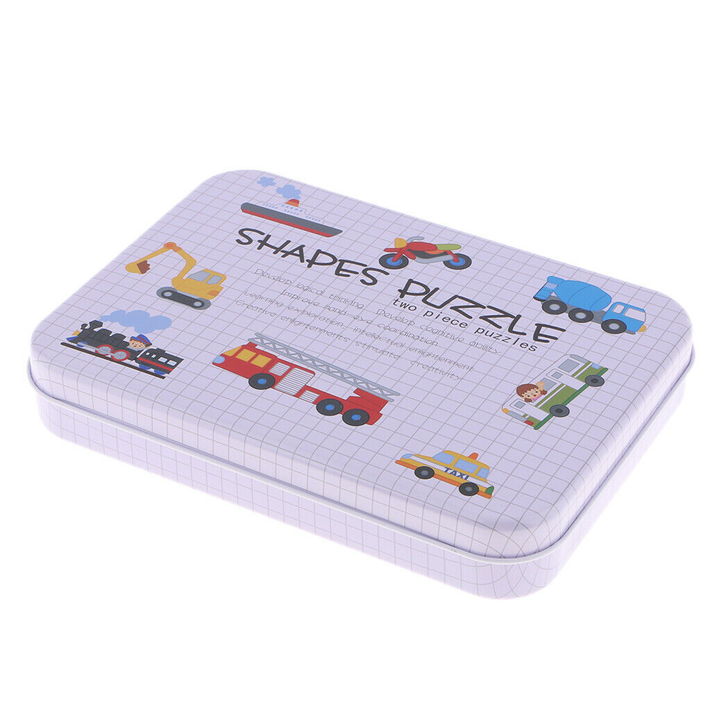 Preschool Educational Puzzle Cognitive Card Matching Game Vehicle