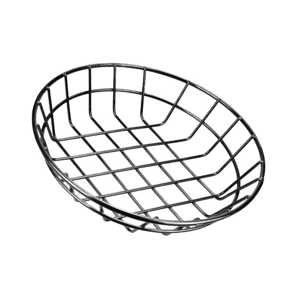 2x S Metal Fast Food Basket Restaurant Serving Chicken Fries