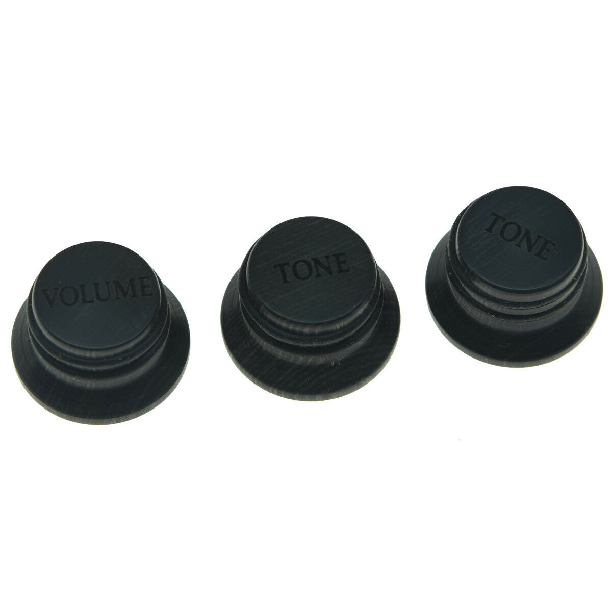 Black Hard Wood Knobs Strat Style Volume Tone Top Hat Knobs for 5.8mm Shaft Pots