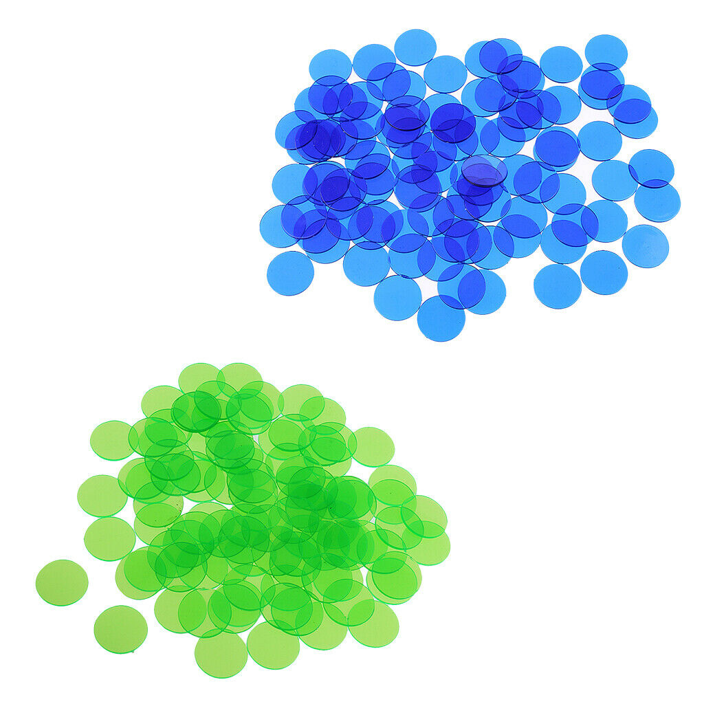 1000 Pieces Translucent Bingo Chip 3/4 Inch for Bingo Game Cards Games