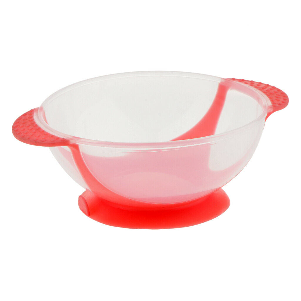 Plastic Salon Hair Dyeing Tint Mixing Bowl Coloring Tool Suction Base Pink