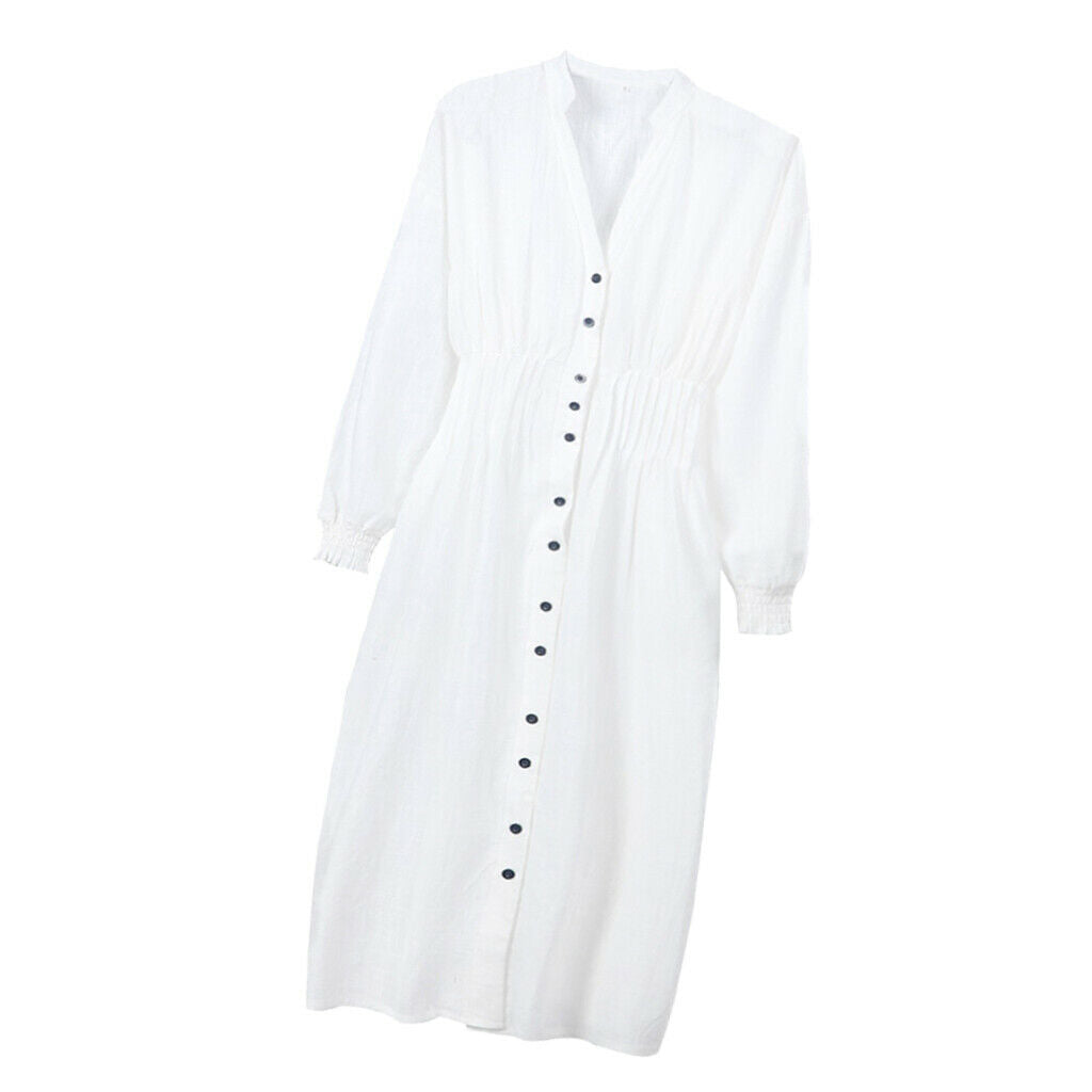Women Long Sleeve Midi Dress S