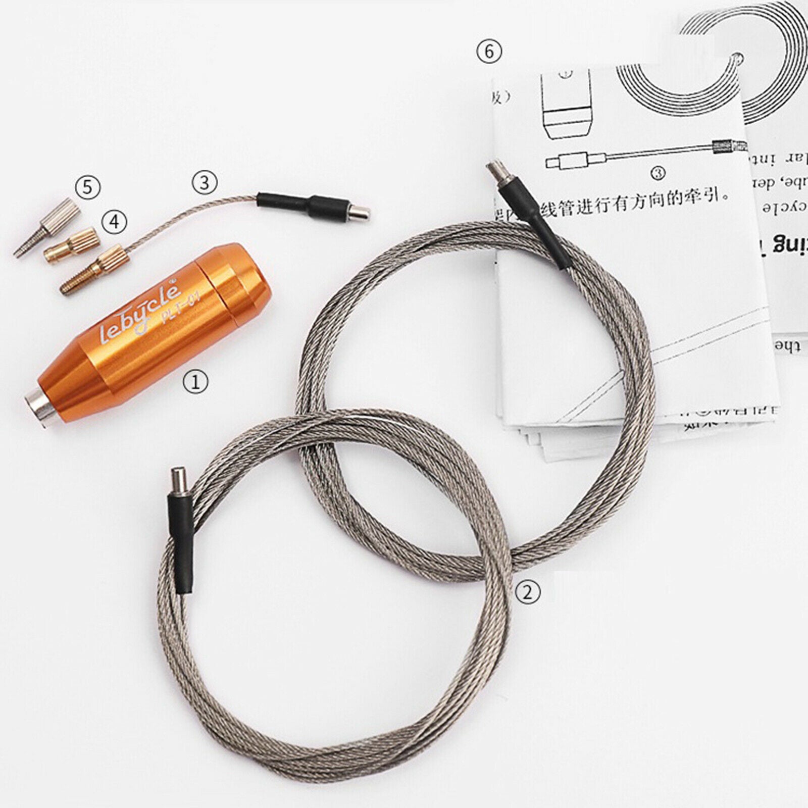 Magnetic Bike Internal Cable Routing Tools Frame Threader Route Guide Kits