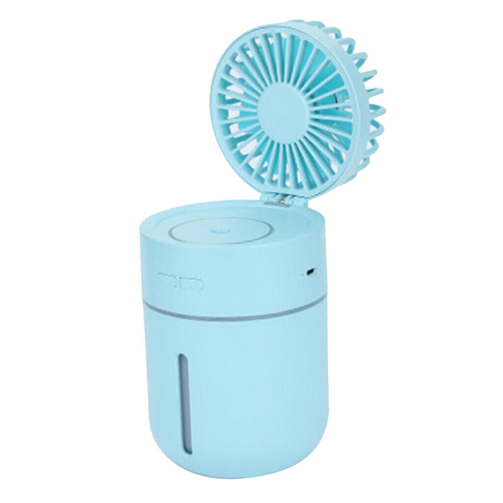 Mini USB Portable Rechargeable Humidifier Misting Cooling Spray Desktop Fan