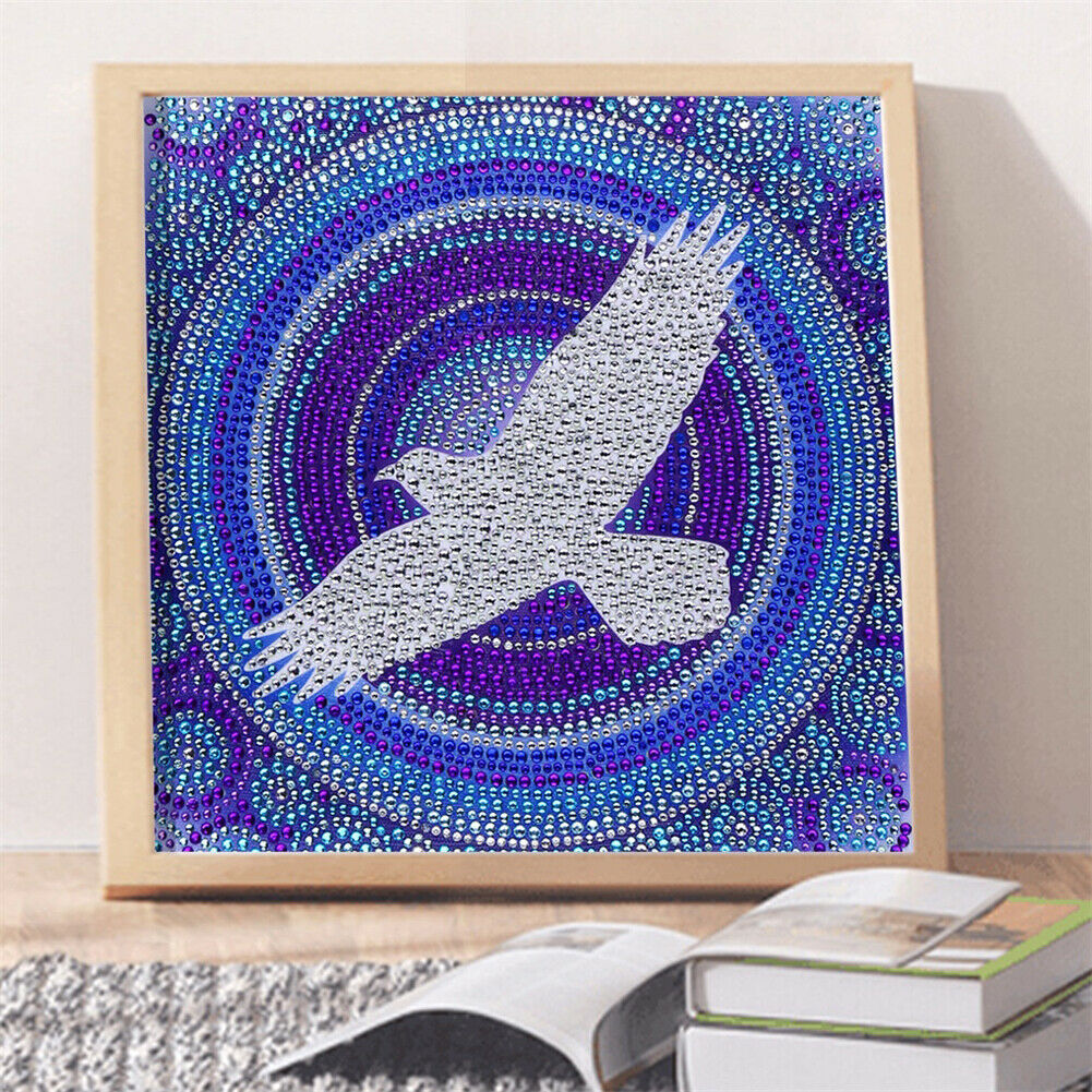 Wall Picture Full Special Shaped Drill DIY Flying Doves Diamond Painting @