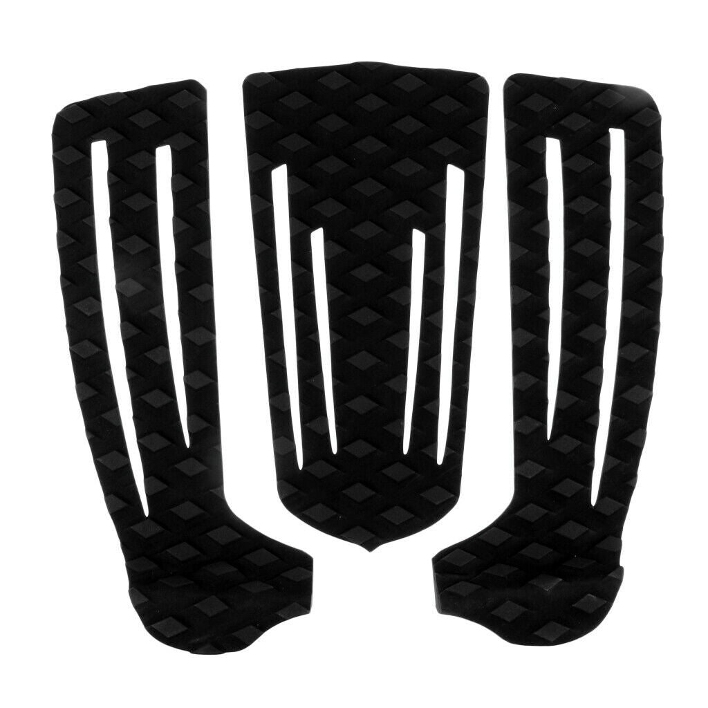 3pcs-Set Surfboard Traction Pad, Anti-Slip Surfboard Paddleboard Longboard Tail
