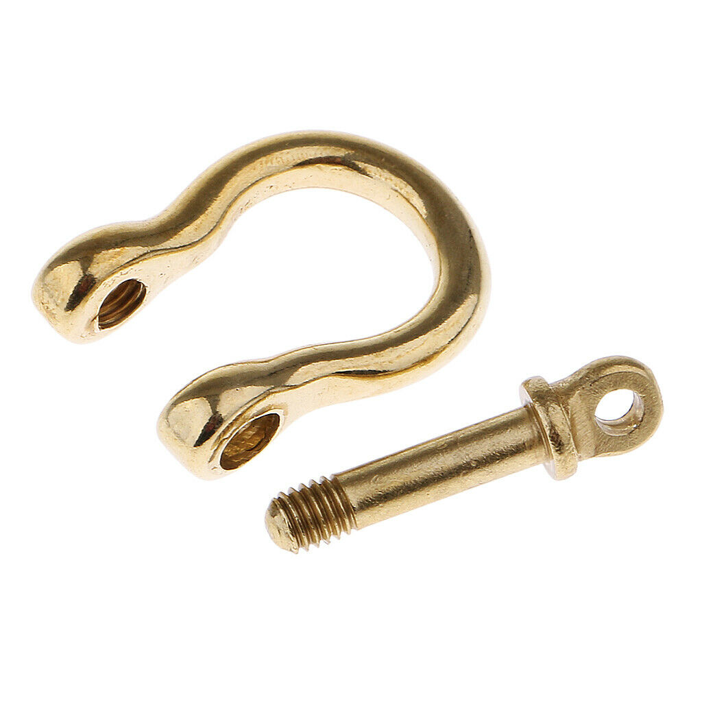 2 Pieces O Shape Shackle Camping Brass Sports Accessory