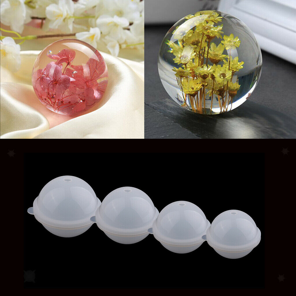 Round Mold Handmade Sphere Ball Shaped Moulds Jewelry Moulds Crafts Supplies