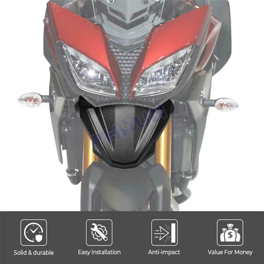For Yamaha FJ-09 MT-09 Tracer Front Fender Beak Extension Wheel Cover Cowl Black