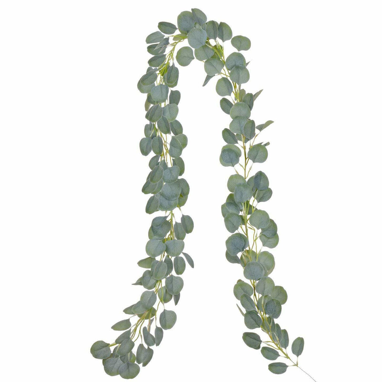 Artificial Eucalyptus Garland Faux Silk Vine Handmade Leaves Greenery