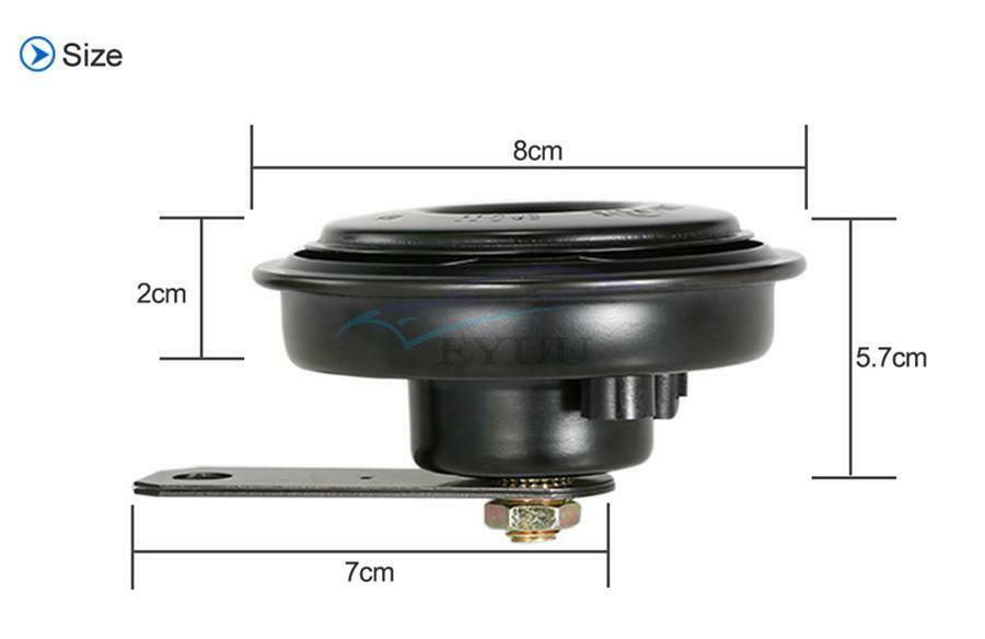 2× Universal 12V 48W 4A Car Truck Front Grille Electric Horns Speaker Loud 110DB