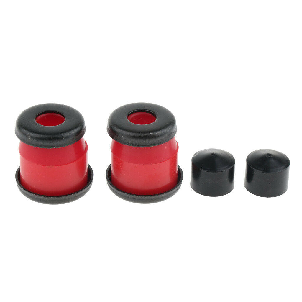 Skateboard Rebuild Kit Bushings Washers   Cups for 2 Trucks 5in Red