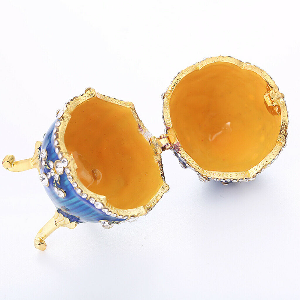 2Pcs Easter Egg Trinket Box Souvenir Craft Jewelry Birthday Gift Home Decoration