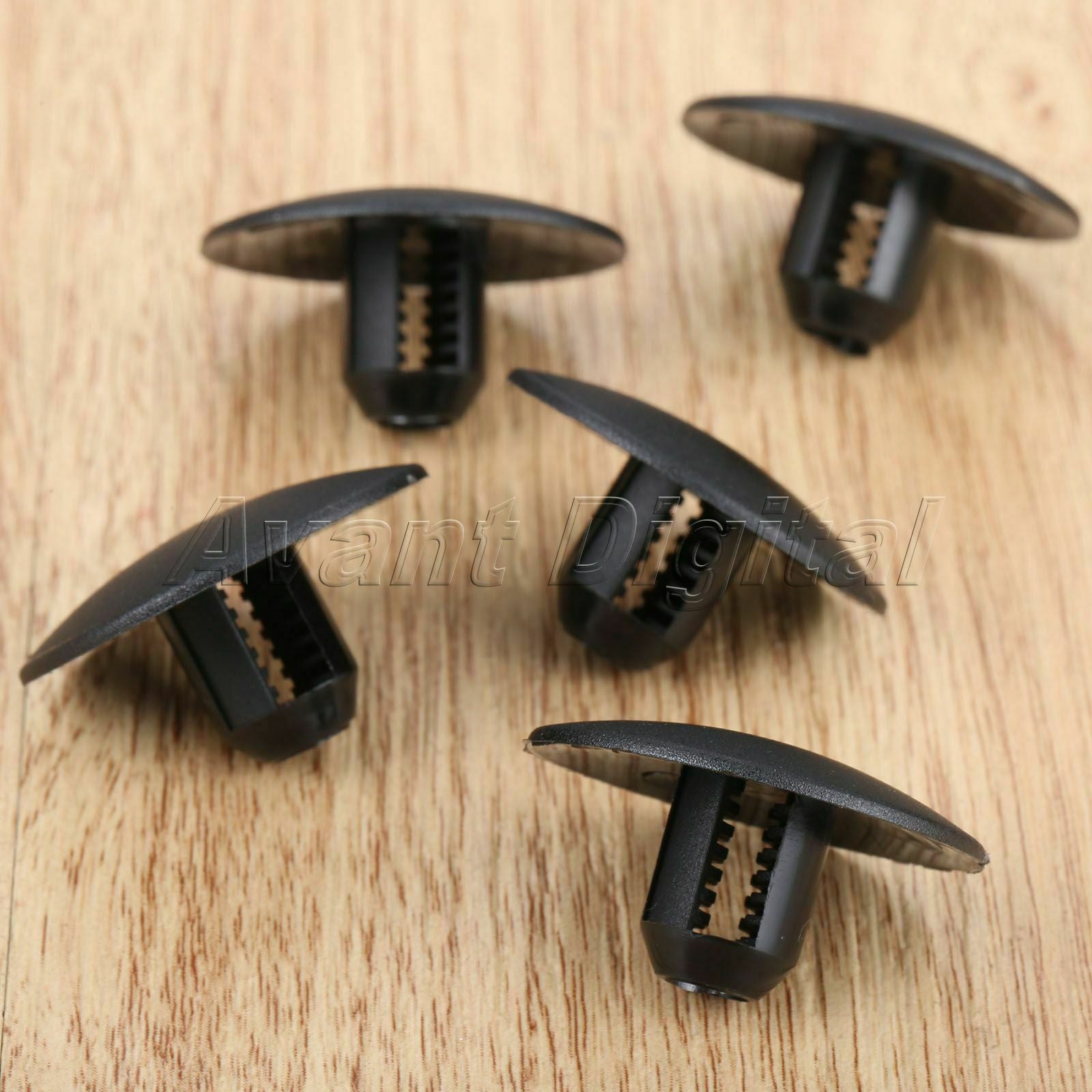 Auto 25Pcs Fender Bumper Clips Trim Fasteners Fit for Peugeot 408 307 206 Black