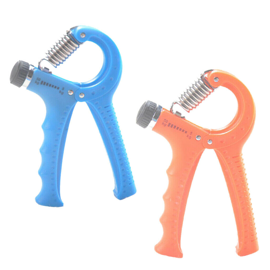 Dumbbell Hand Muscle Trainer 5-50kg Set of 2 Orange + Blue
