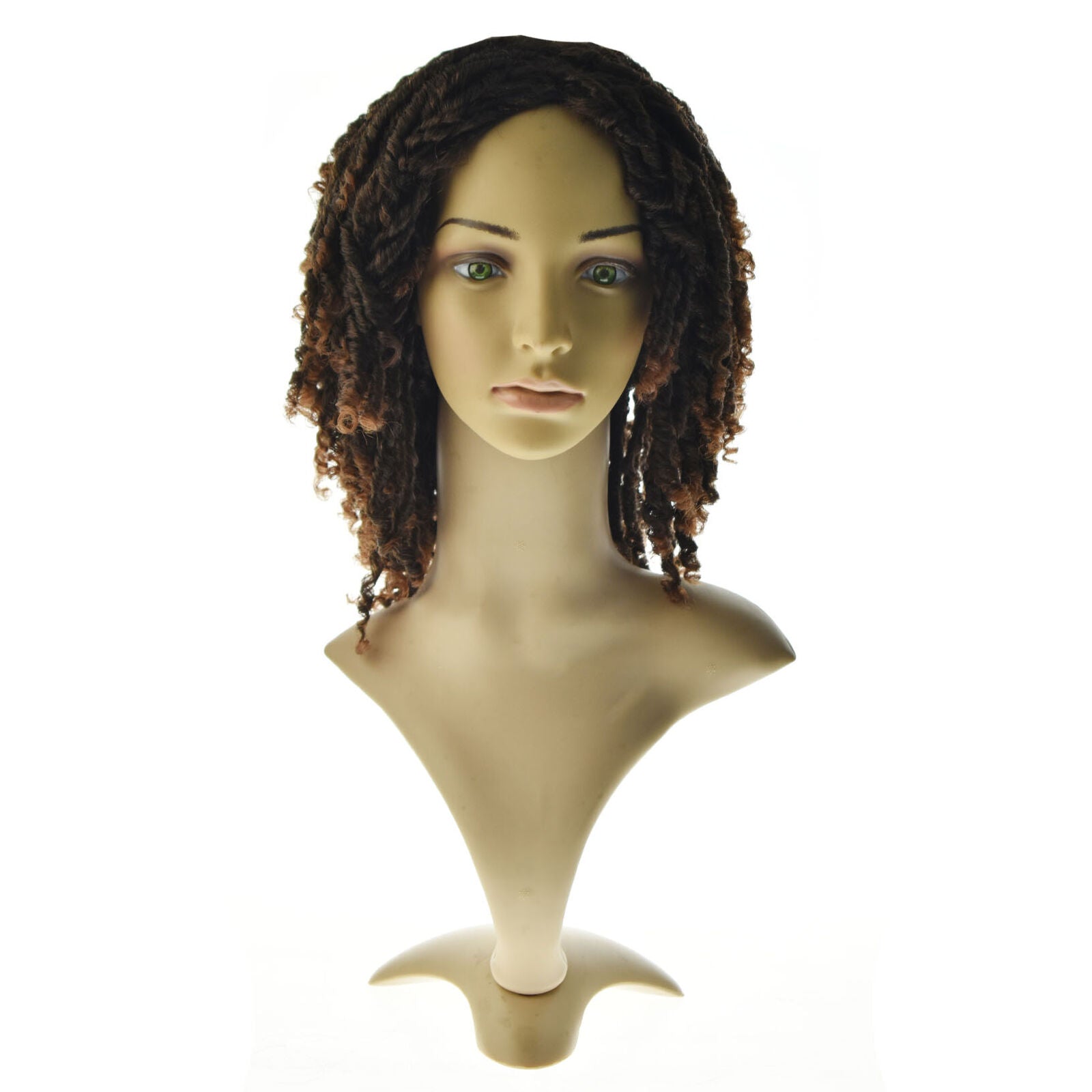 Dreadlock Wig Short Twist Wigs for Black Women and Men Afro Curly Synthetic Wig
