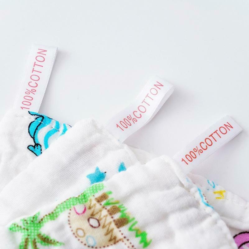5pcs Muslin 6 layers Soft Cotton Baby Towels Face Towel Handkerchief Washcloth