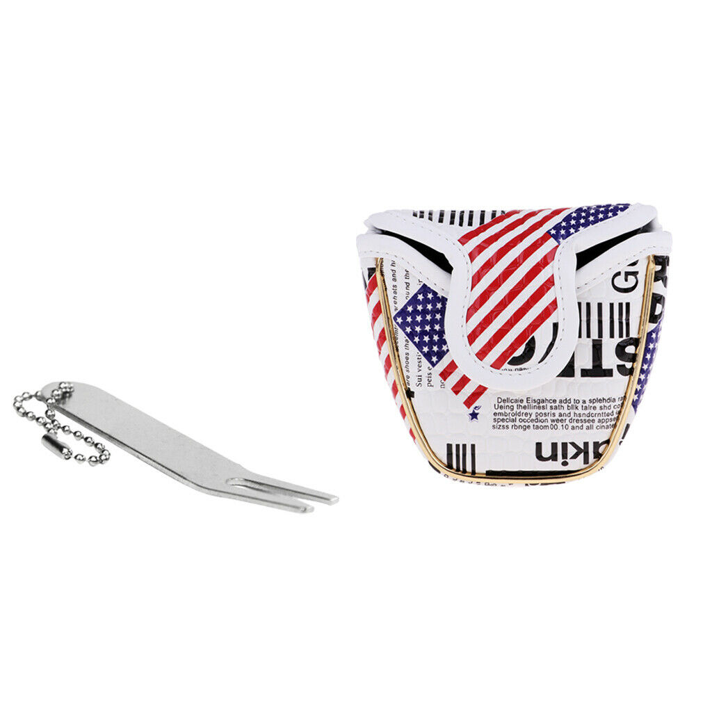 Semicircle Golf Mallet Putter Cover And Portable Bent Divot