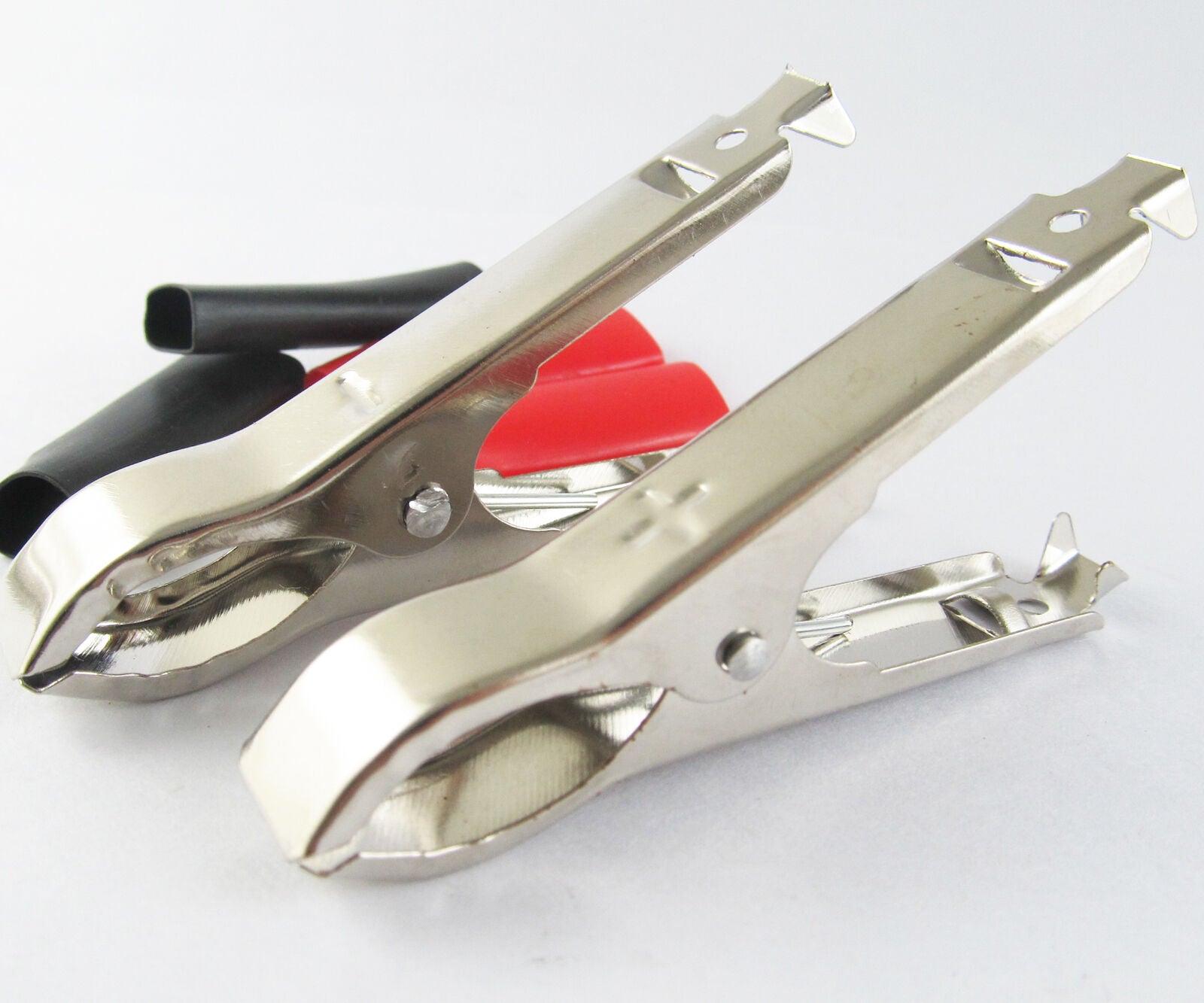 30pcs Battery Test Clip Insulated Clamp 30A 75mm