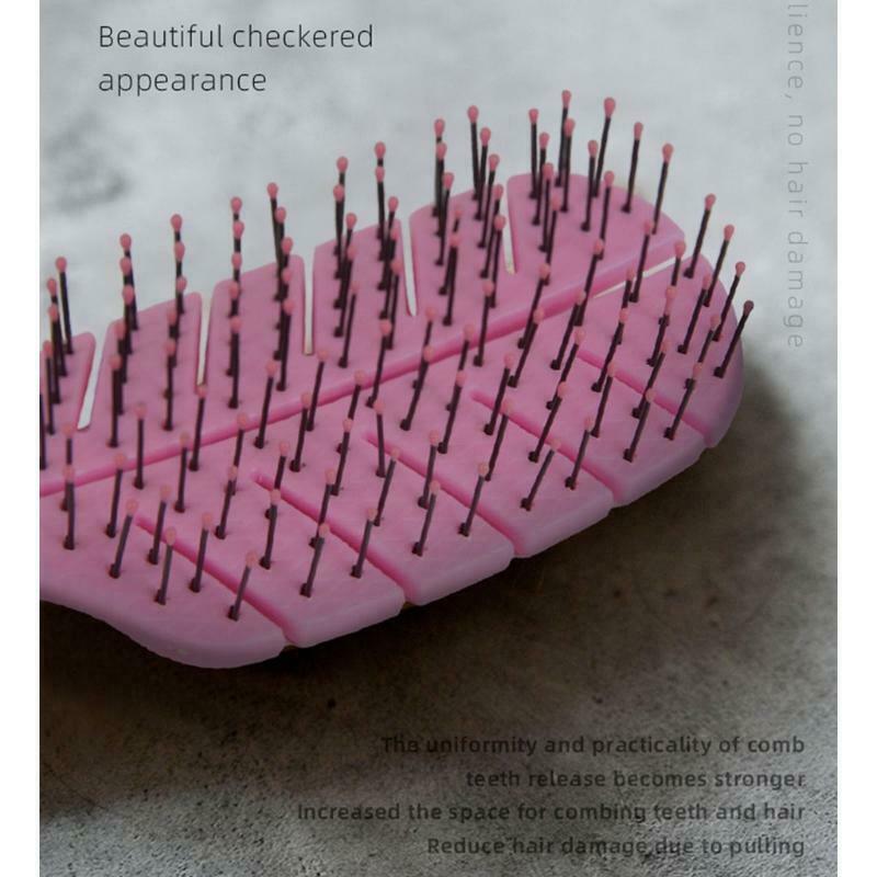 Paddle Hair Brushes Hollow Out Wet Dry Detangling Comb Scalp Massage Tool