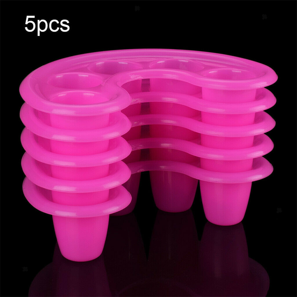 5xNail Art Tips Hand Soak Bowls Tray Treatment Remover Manicure Soaking Tool