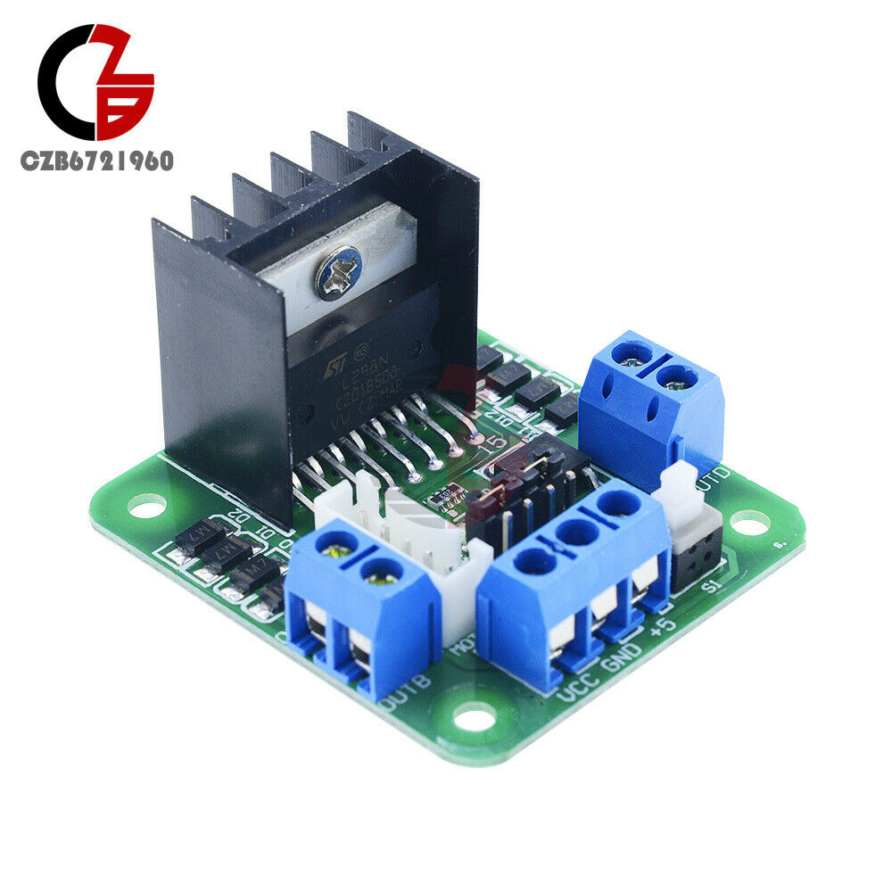 5Pcs L298N Dual H Bridge DC 5V Stepper Motor L298N Drive Controller Board Module