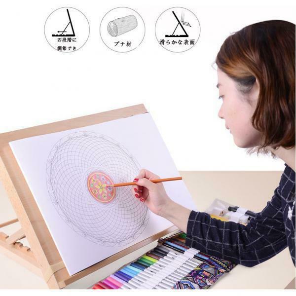 Adjustable Wooden Desk Easel Drafting Drawing Board Table  Arts Supply