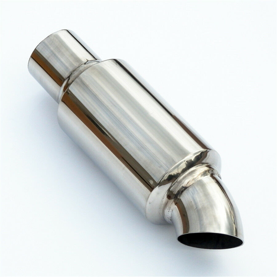 Car Muffler Exhaust Pipe Tip Resonator Polished Bent Stainless Steel Burnt Tip