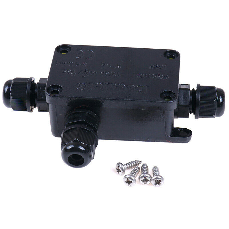 3Way IP66 Outdoor Waterproof Cable Connector Junction Box With Terminal 4.l8