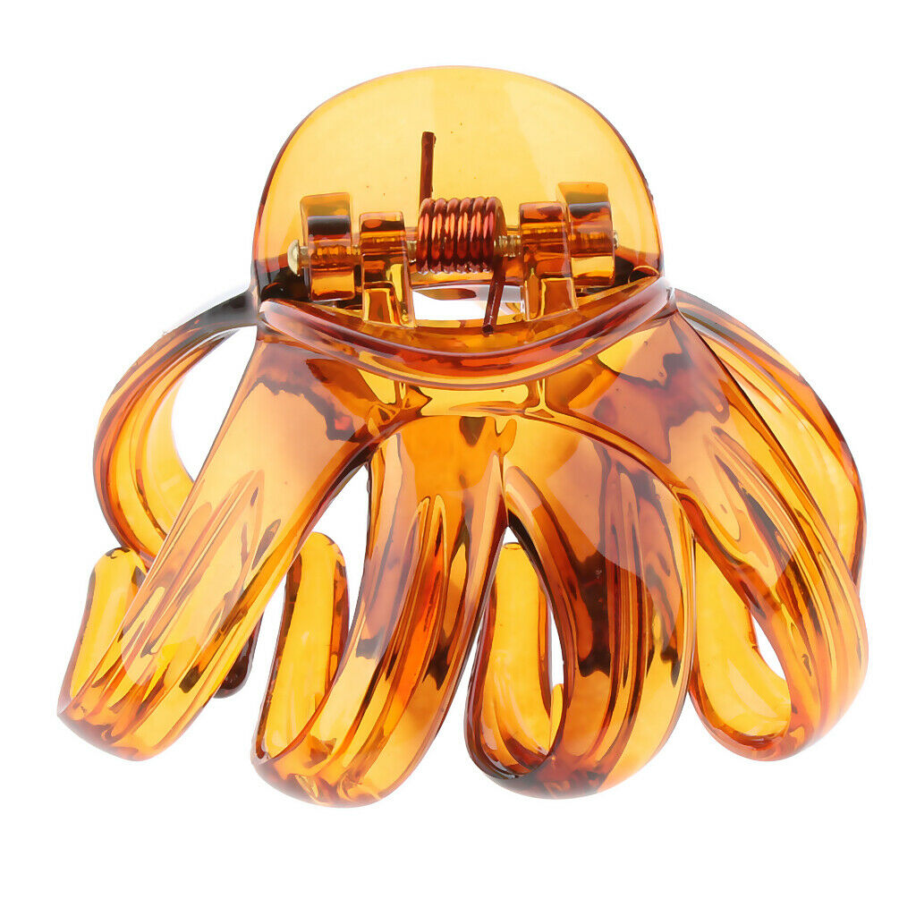 2PCS Large Hair Claw for Thick Women Updo Tool Octopus Jaw Grip Folding Clip