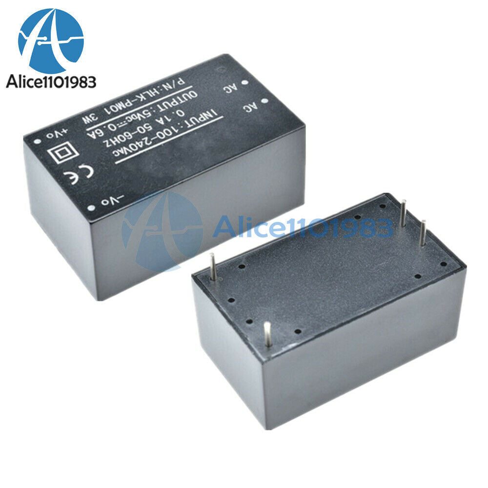 2PCS HLK-PM01 AC-DC 220V to 5V Step-Down Power Supply Module Household Switch