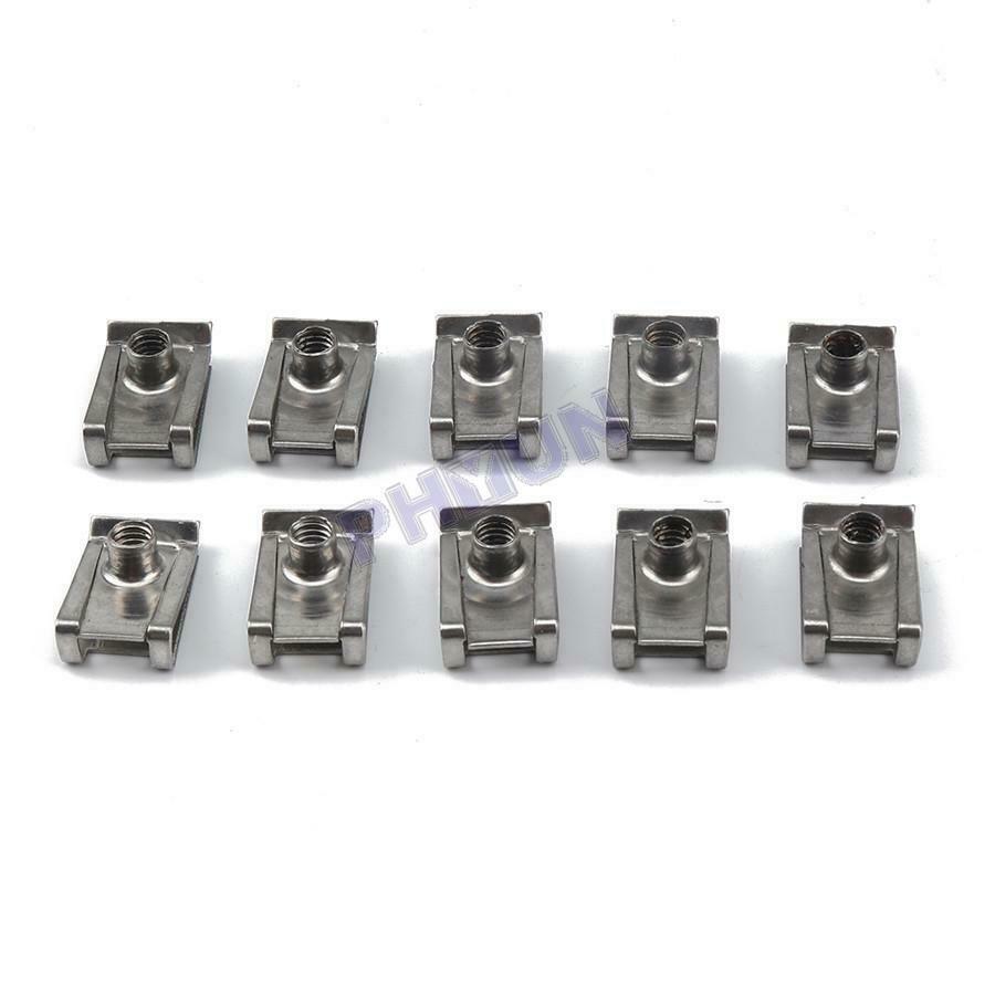 200x Spire U Clips Chimney Nuts Fasteners M4 M5 M6 M8 Assorted Kits Universal