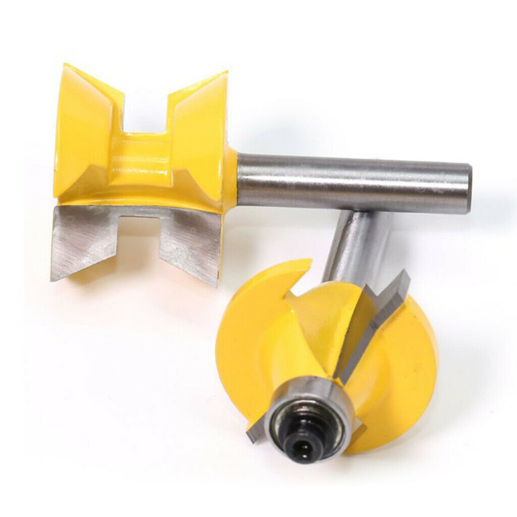 2 pcs Carbide Rail and Stile Router Bit Ogee 8mm Shank Wood Willing Cutter