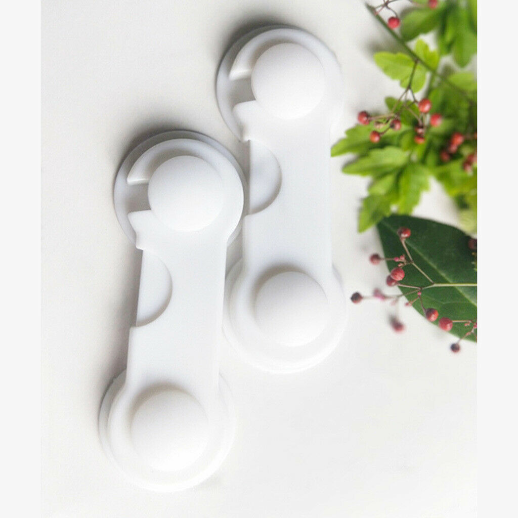 White Child Baby Cupboard Safety Locks Kids Baby Proofing Fridge Strap Locks