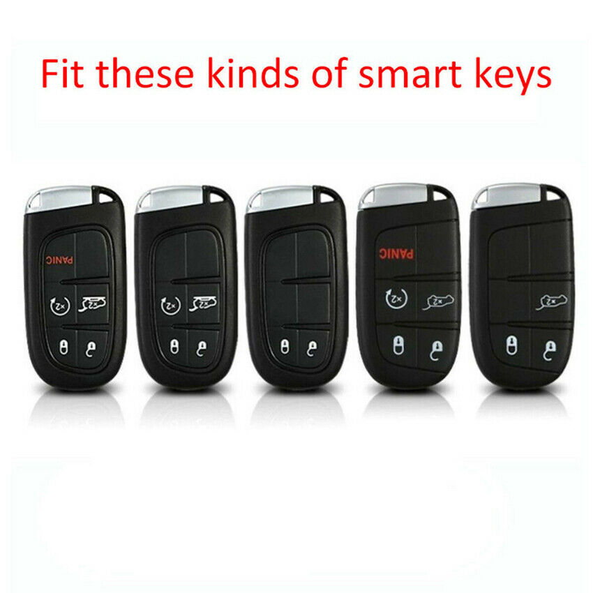 ScratchProof Carbon Fiber Remote Key Case Cover Shell For 2015-2017 Chrysler 200