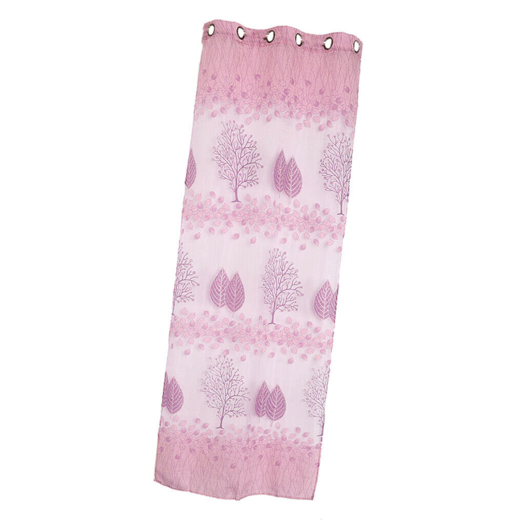 Jacquard Curtain Cortina Voile Floral Leaf Personalize Drape